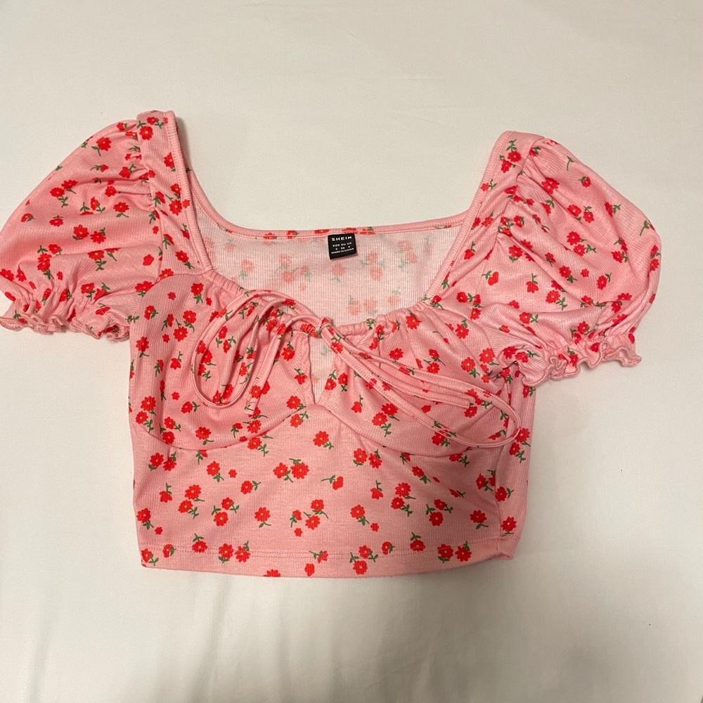Pink Floral Top